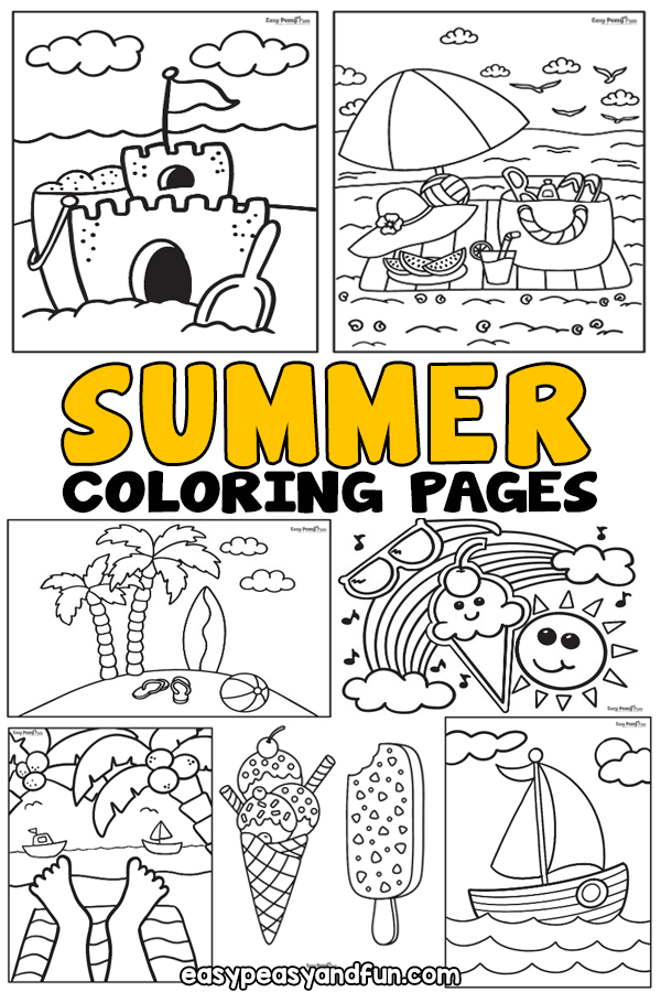 51+ New Summer Coloring Pages Printable