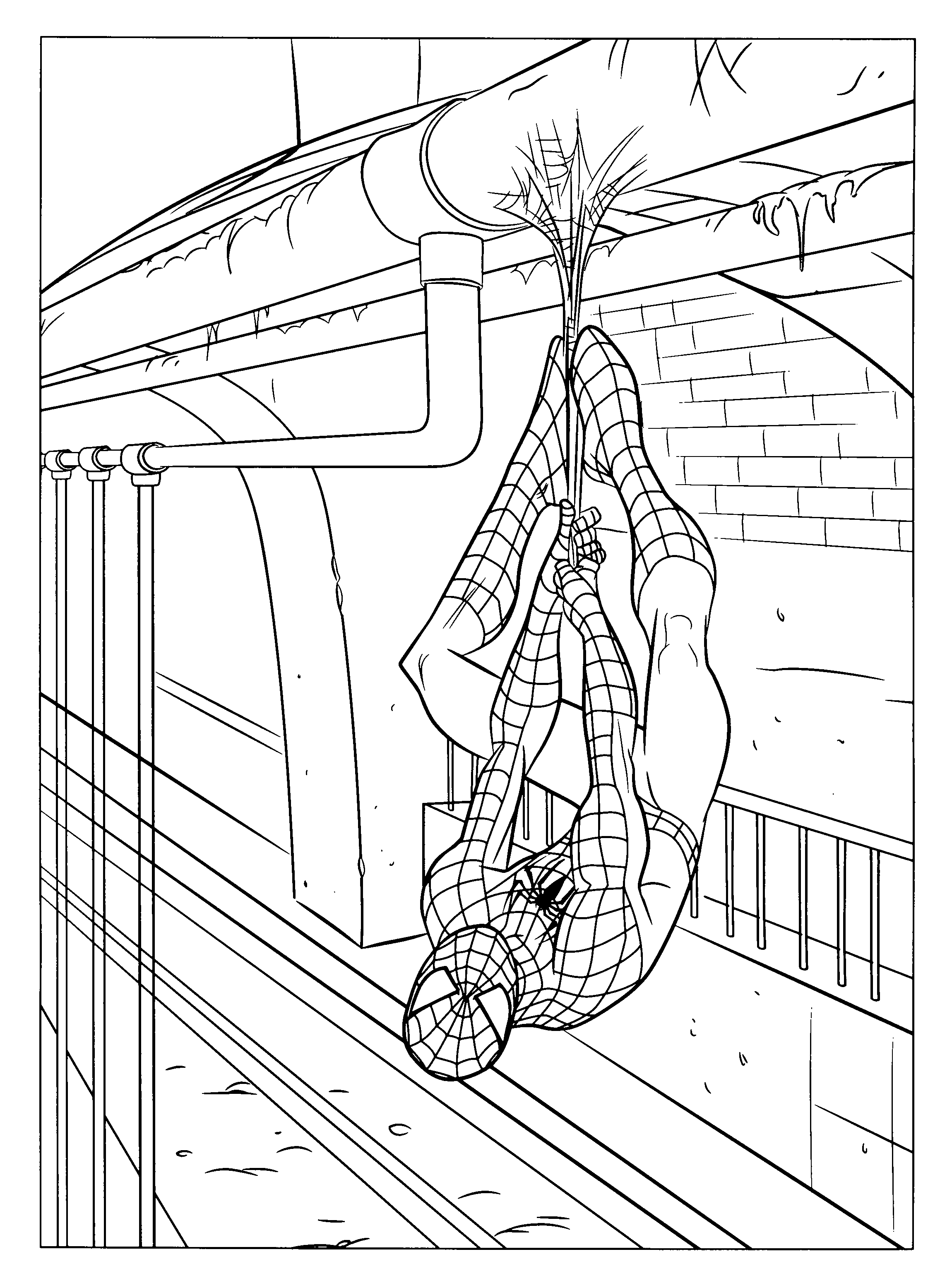 51+ Simple Spiderman Coloring Pages Printable