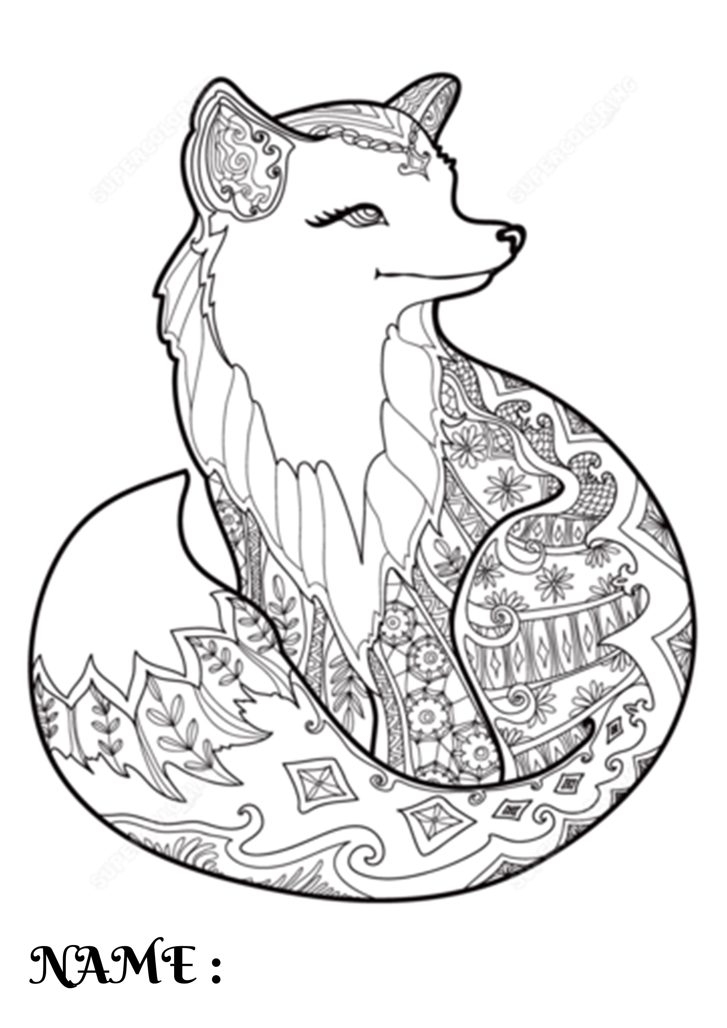 54+ Funtastic Fox Coloring Pages Printable