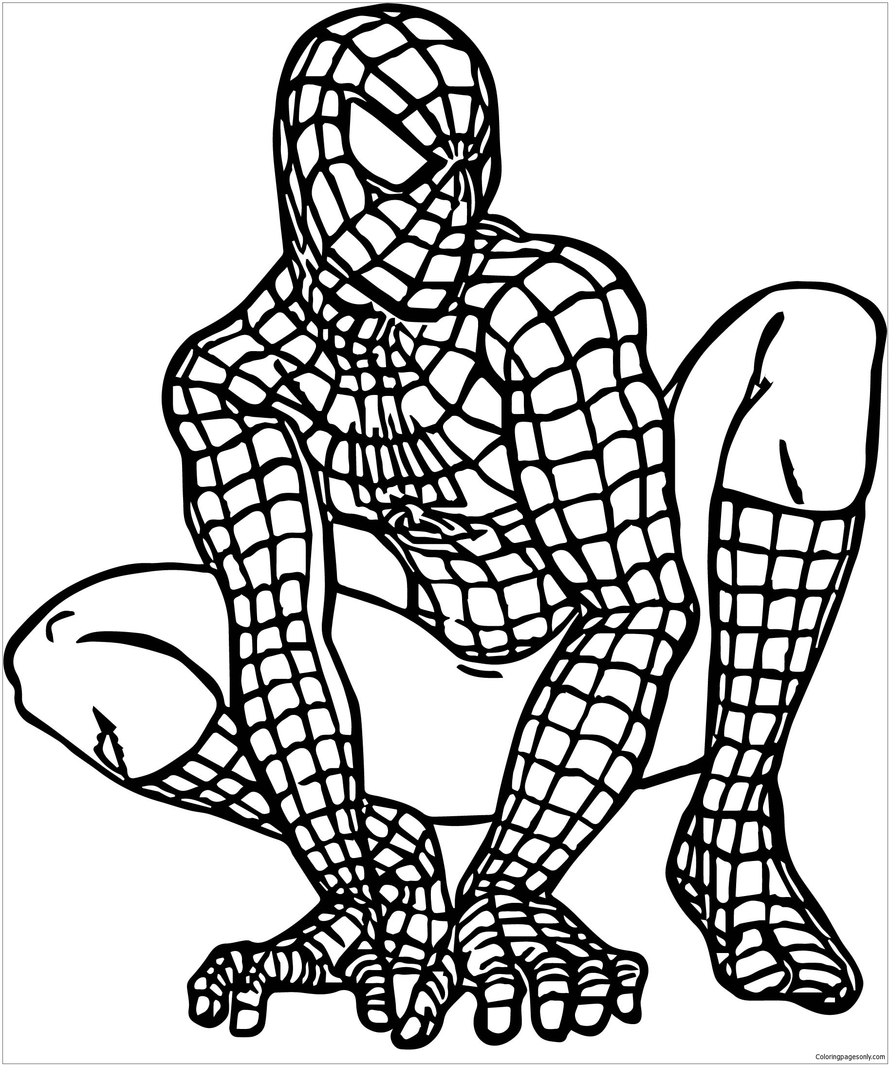 54+ Lovely Spiderman Coloring Pages Printable