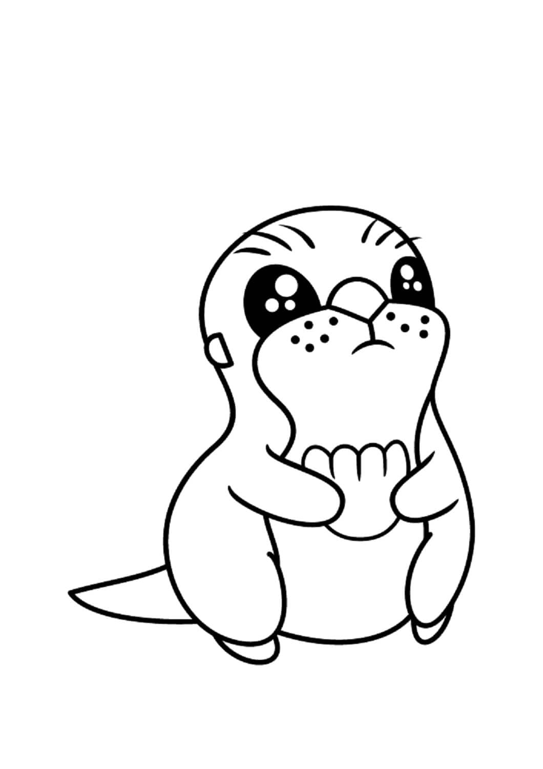 58+ Adorable Otter Coloring Pages Printable