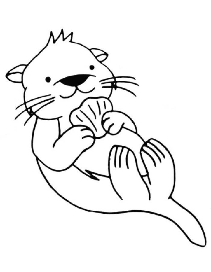 58+ Downloadable Otter Coloring Pages Printable