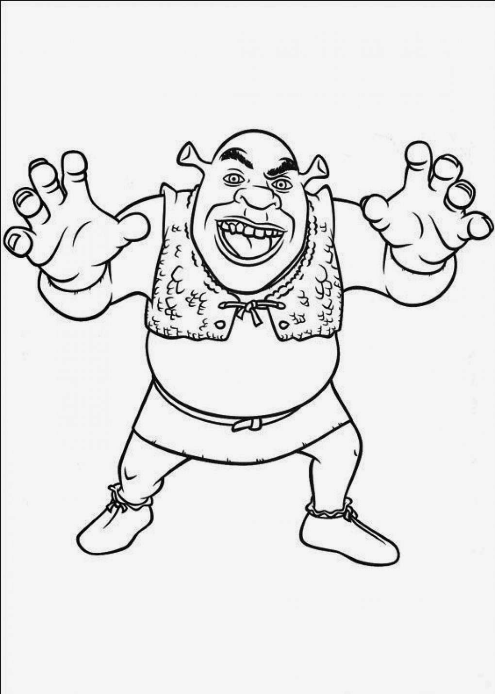 6+ Inspiring Shrek Coloring Pages Printable