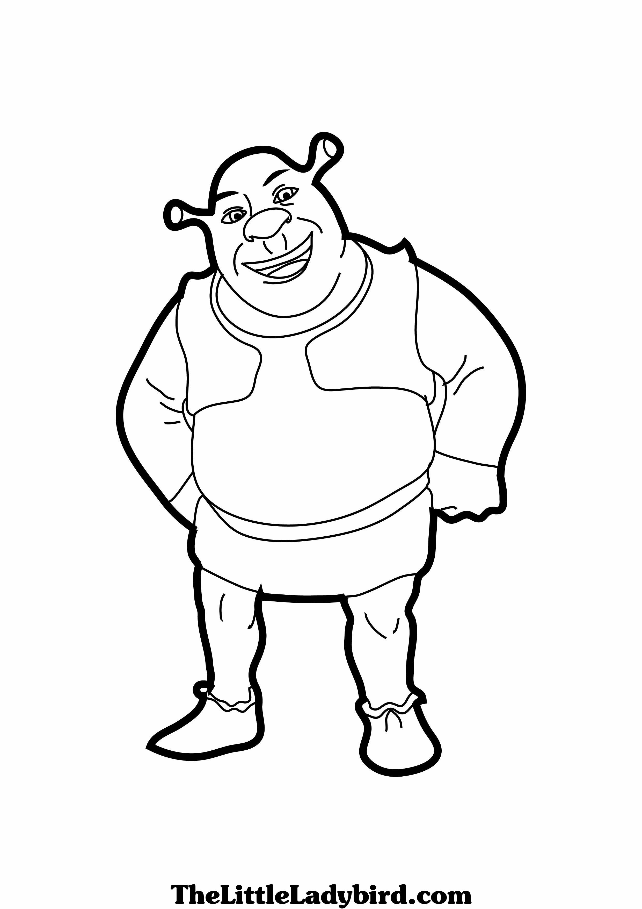 6+ Whimsical Shrek Coloring Pages Printable