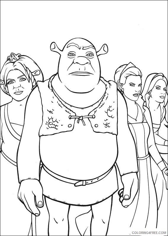 60+ Entertaining Shrek Coloring Pages Printable