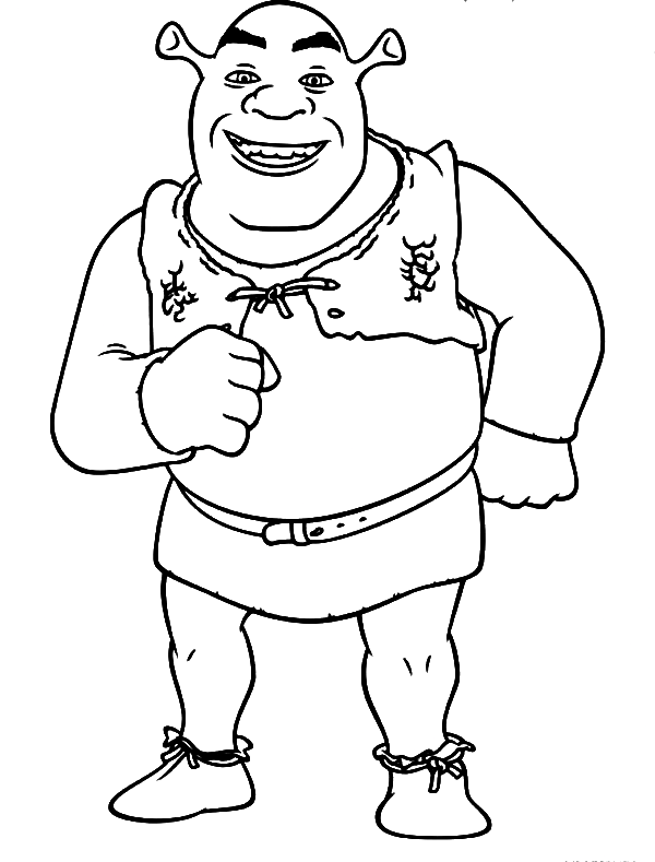 60+ New Shrek Coloring Pages Printable