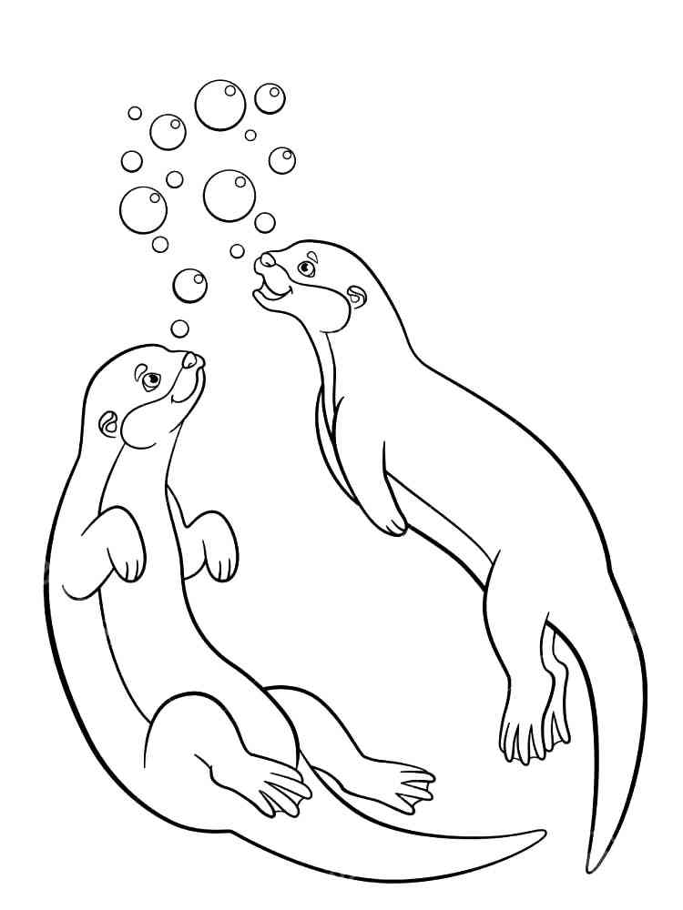 60+ Ultimate Otter Coloring Pages Printable