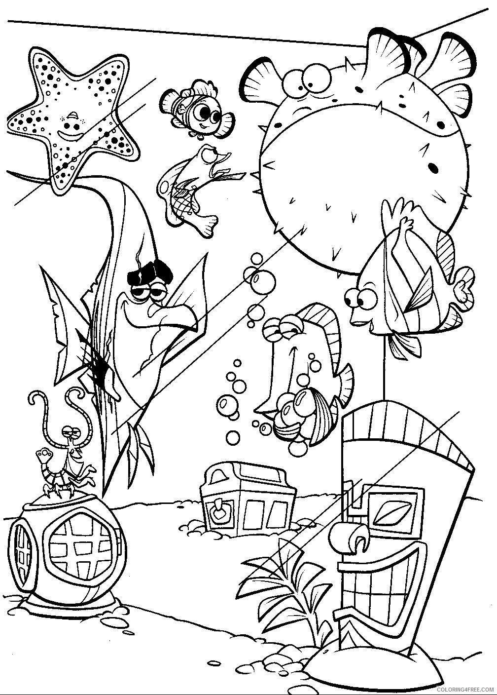 36+ Simple Nemo Coloring Pages Easy Kids