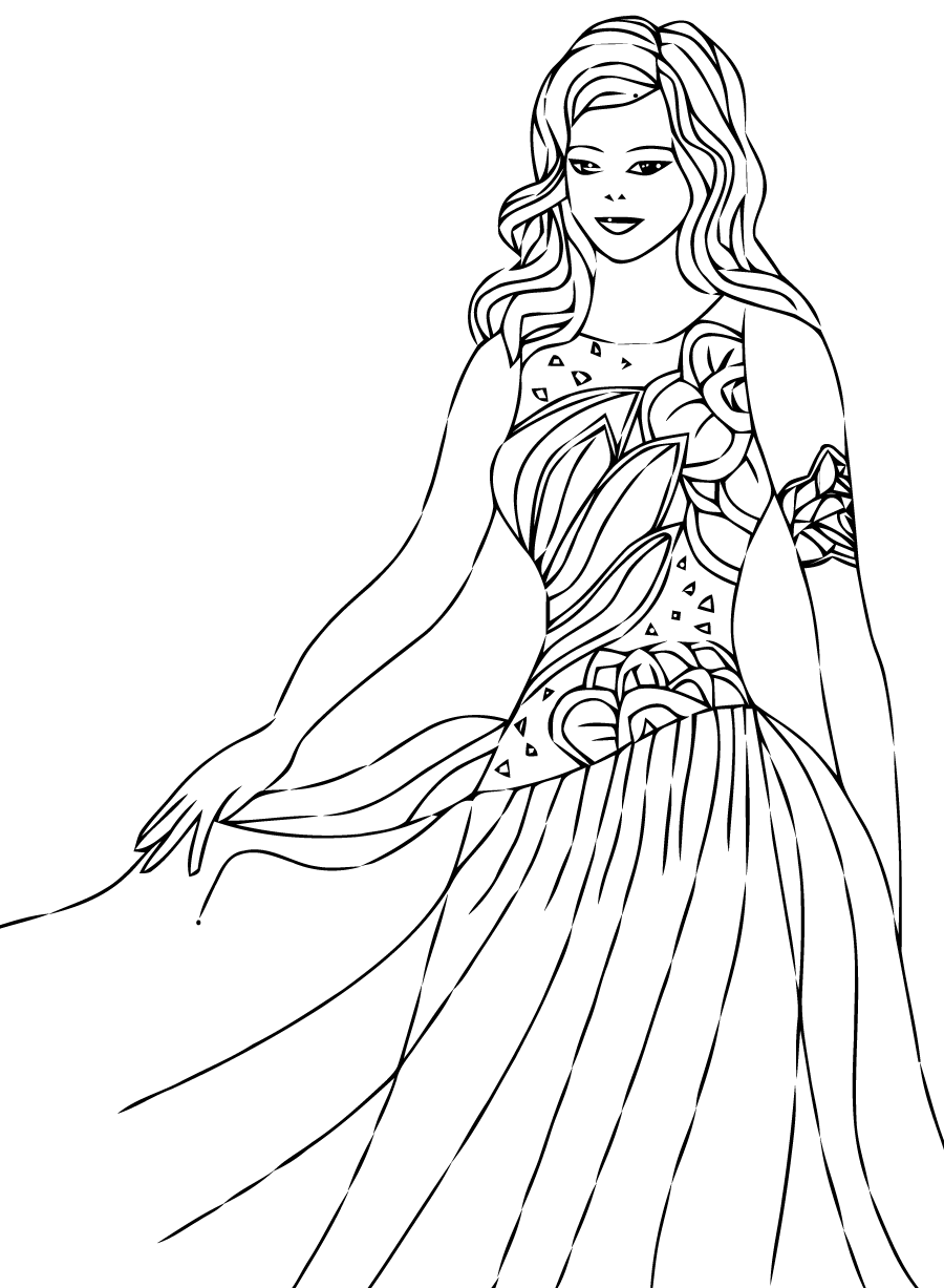 61+ Downloadable Princess Summer Coloring Pages Printable