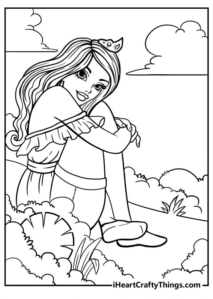 61+ Ultimate Princess Summer Coloring Pages Printable