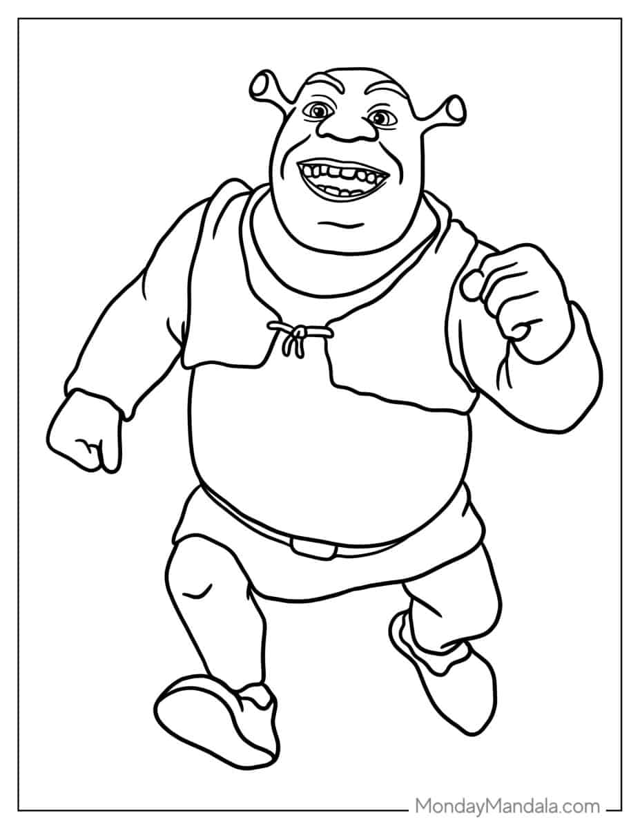 61+ Ultimate Shrek Coloring Pages Printable