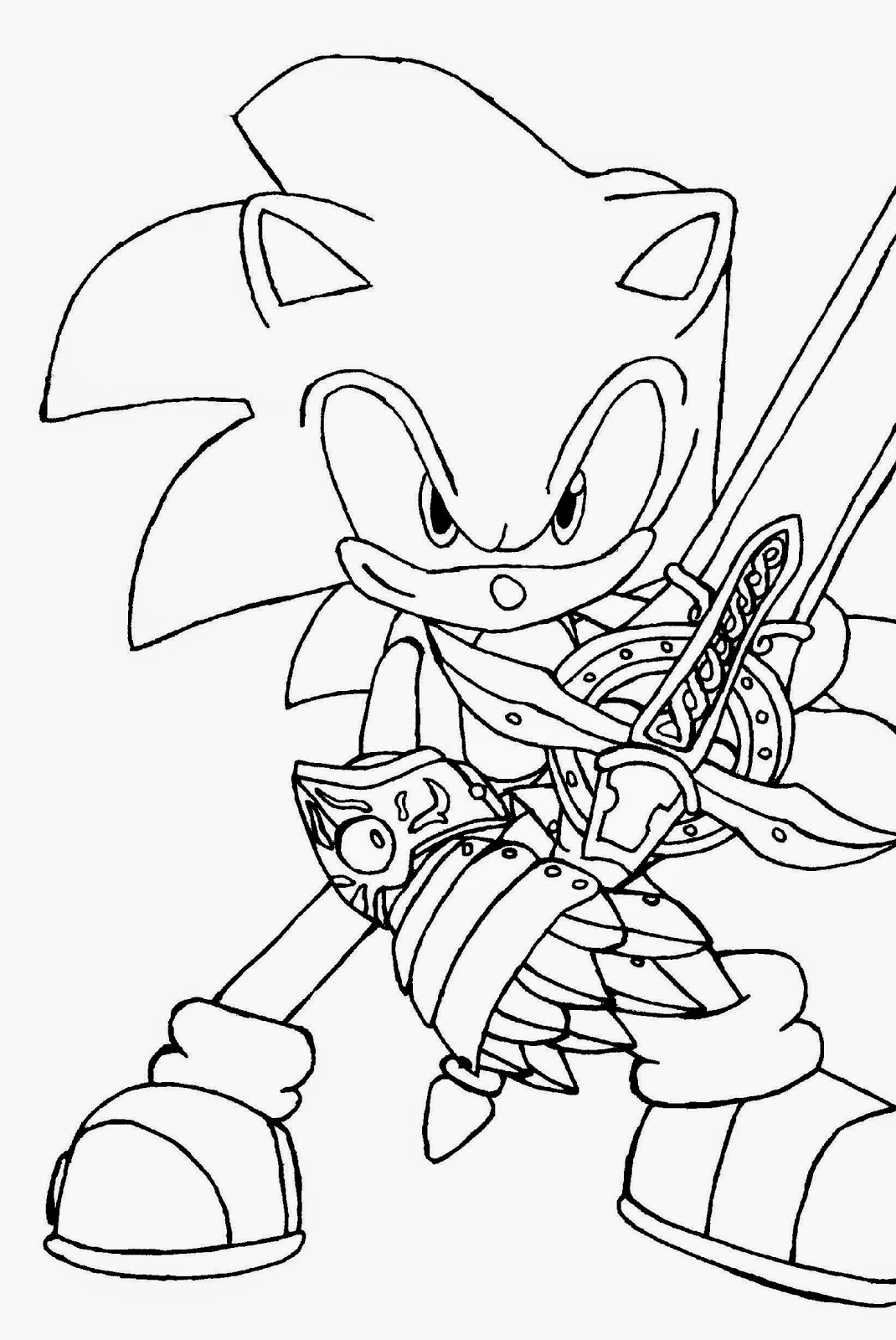 62+ Realistic Sonic Coloring Pages Printable