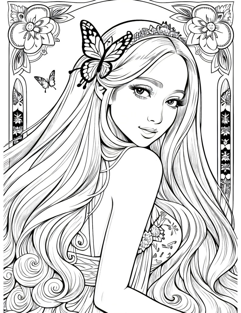 63+ Detailed Princess Summer Coloring Pages Printable