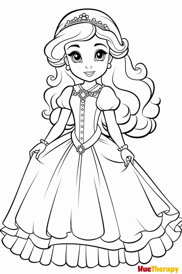 64+ Artistic Princess Summer Coloring Pages Printable