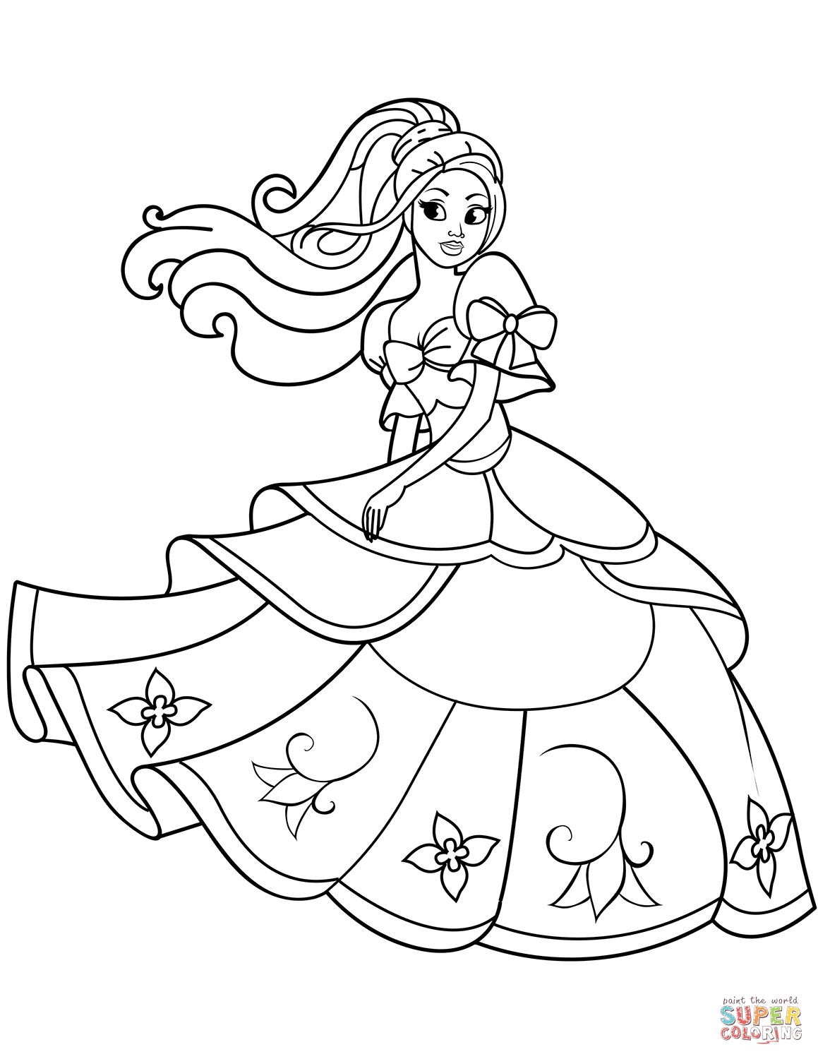 65+ Fun Princess Summer Coloring Pages Printable