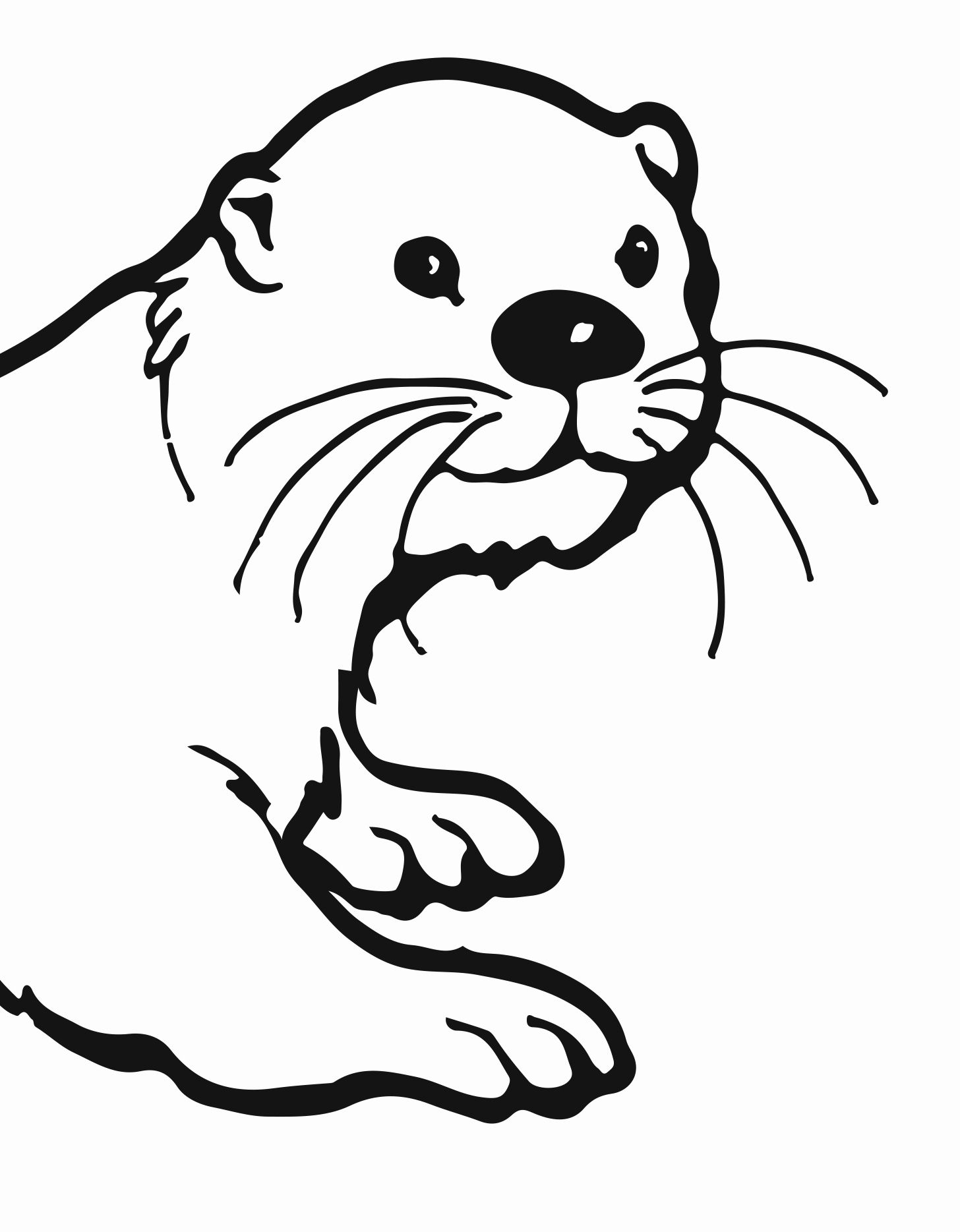 65+ Happy Otter Coloring Pages Printable