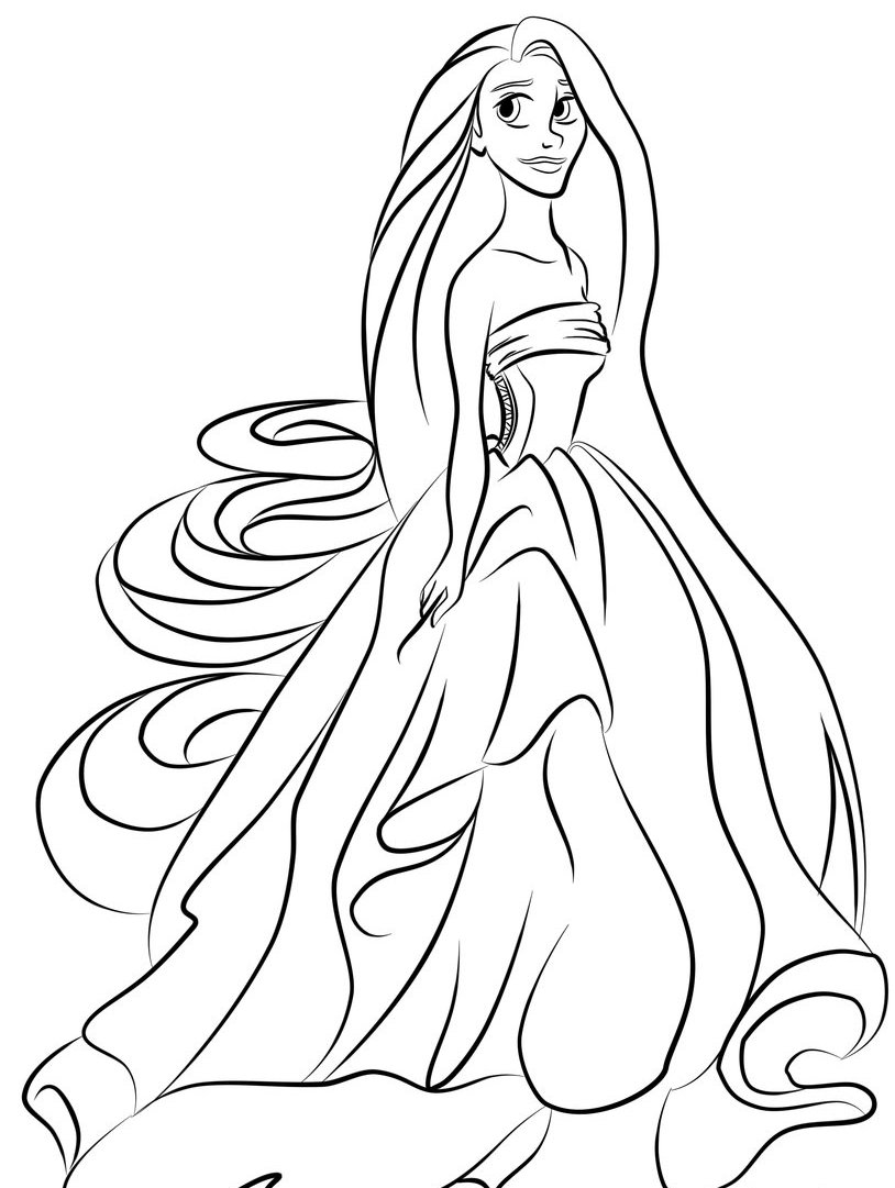 66+ Easy Princess Summer Coloring Pages Printable