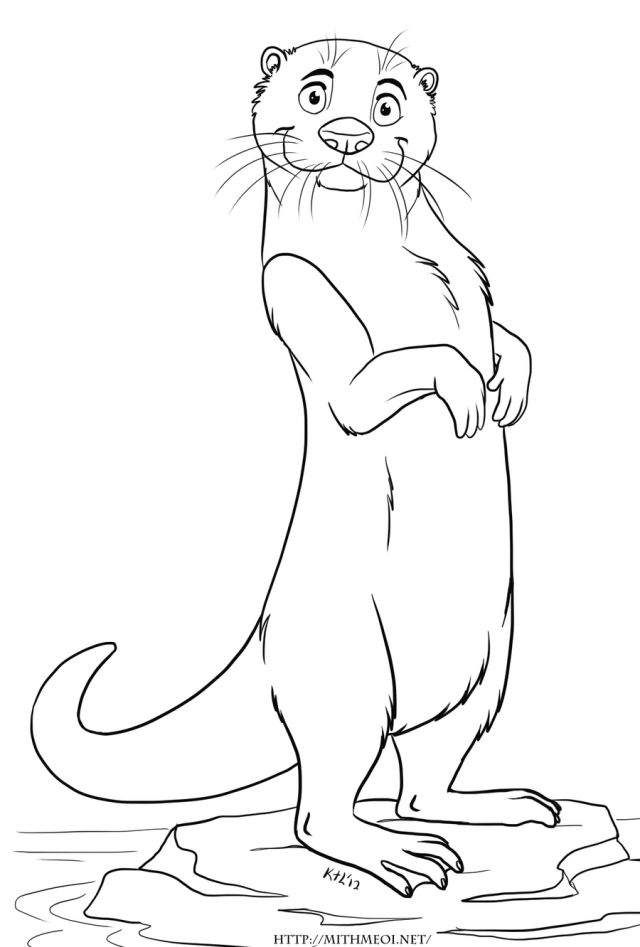 66+ Lovely Otter Coloring Pages Printable