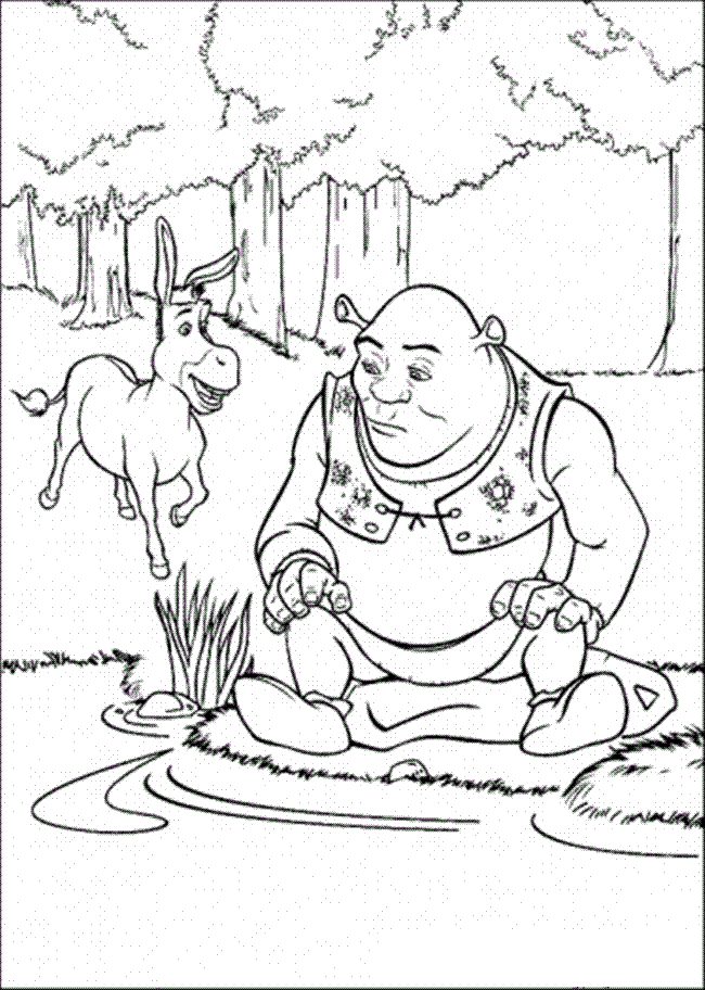 68+ Amazing Shrek Coloring Pages Printable