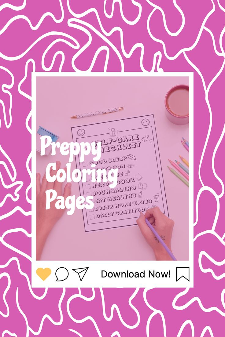 7+ Adorable Preppy Coloring Pages Printable