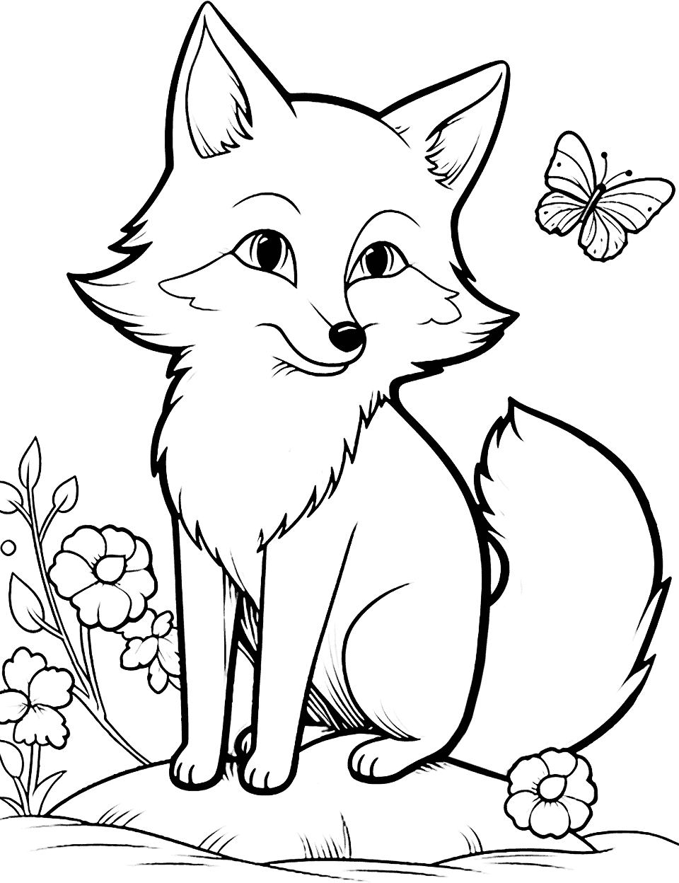 70+ Amazing Fox Coloring Pages Printable