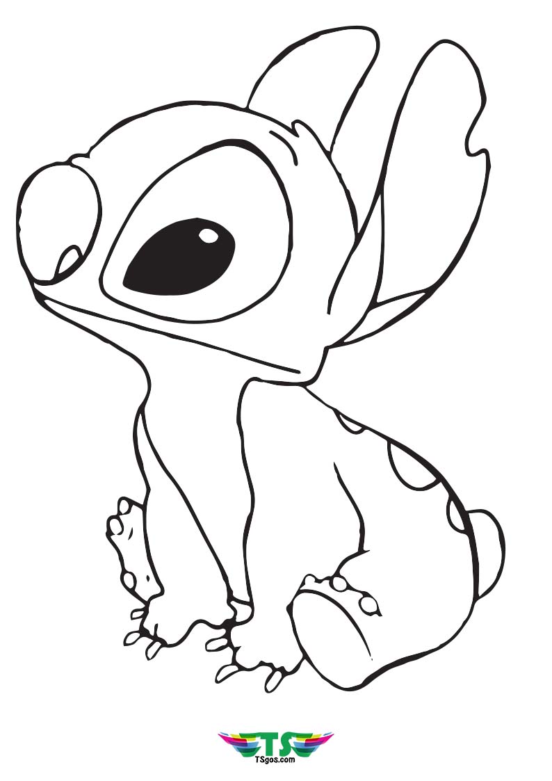 70+ Entertaining Stitch Coloring Pages SVG Printable