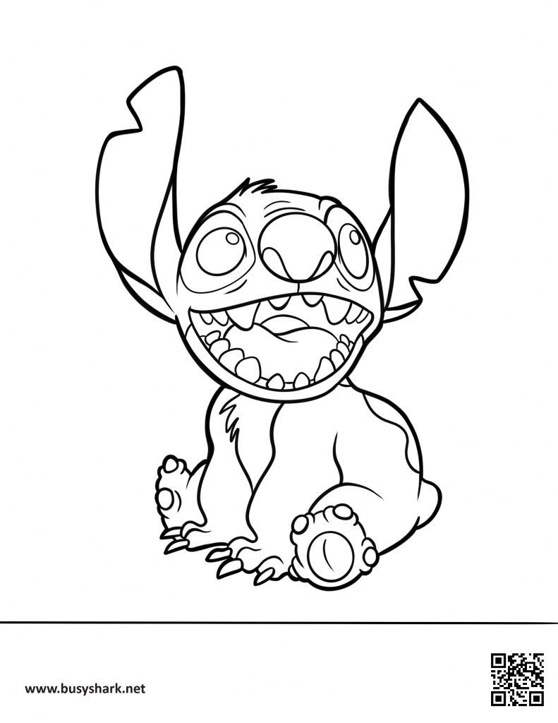 70+ Funtastic Stitch Coloring Pages SVG Printable