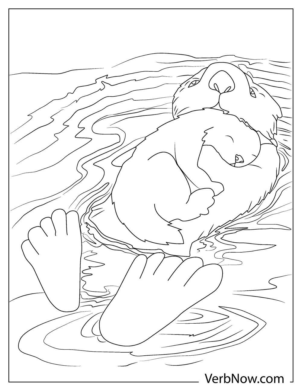 70+ Lovely Otter Coloring Pages Printable