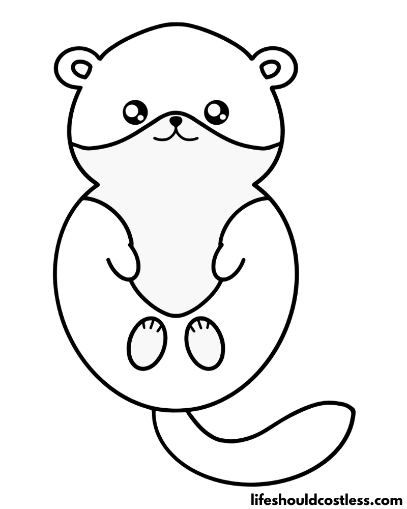 71+ Entertaining Otter Coloring Pages Printable