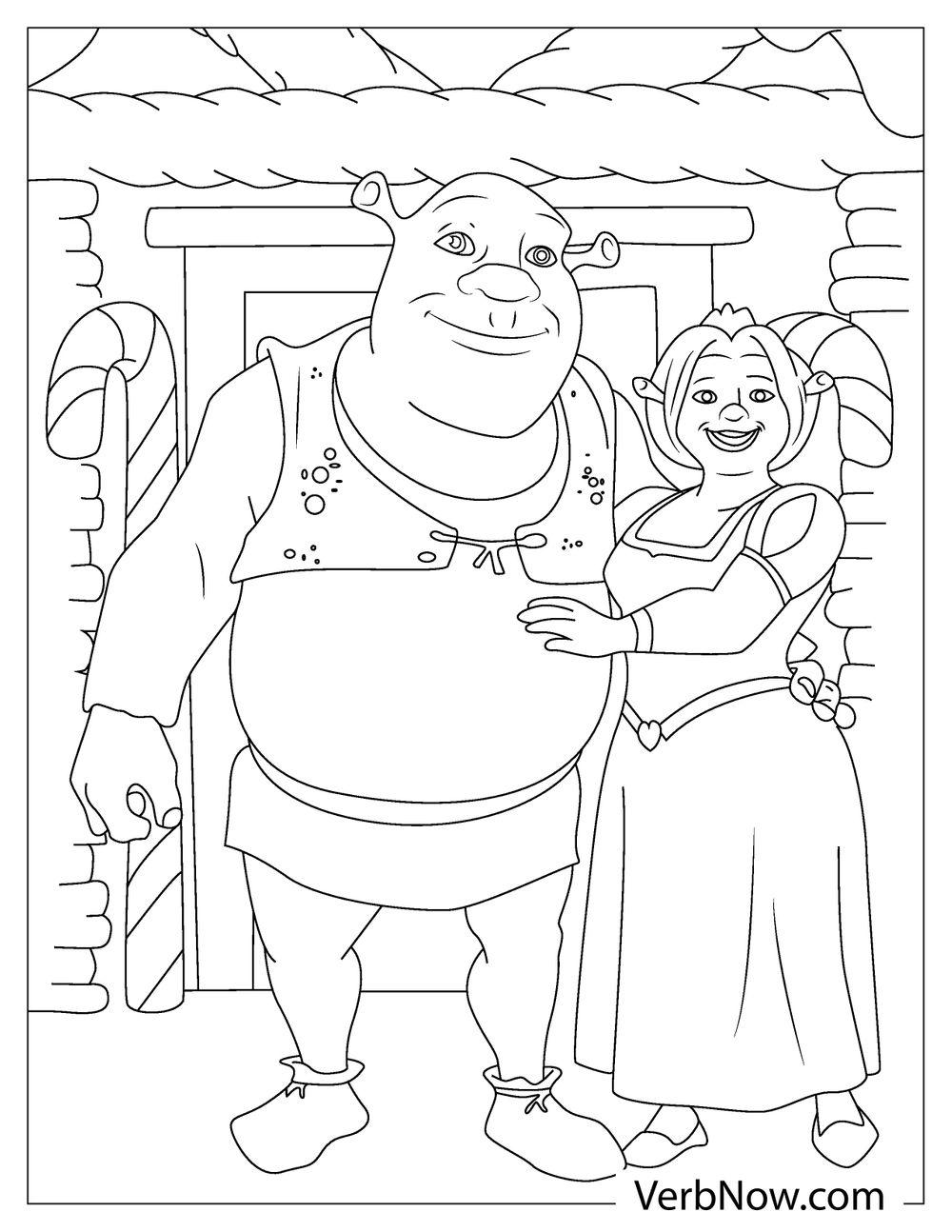 71+ Simple Shrek Coloring Pages Printable