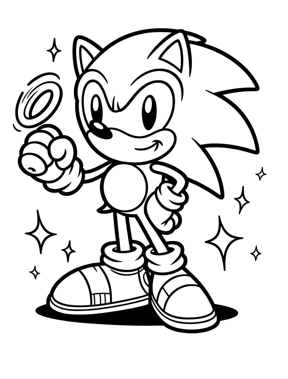 72+ Joyful Sonic Coloring Pages Printable