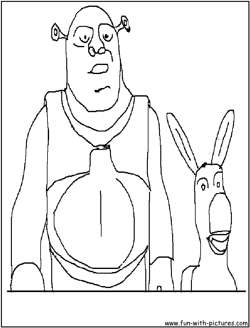 73+ Simple Shrek Coloring Pages Printable