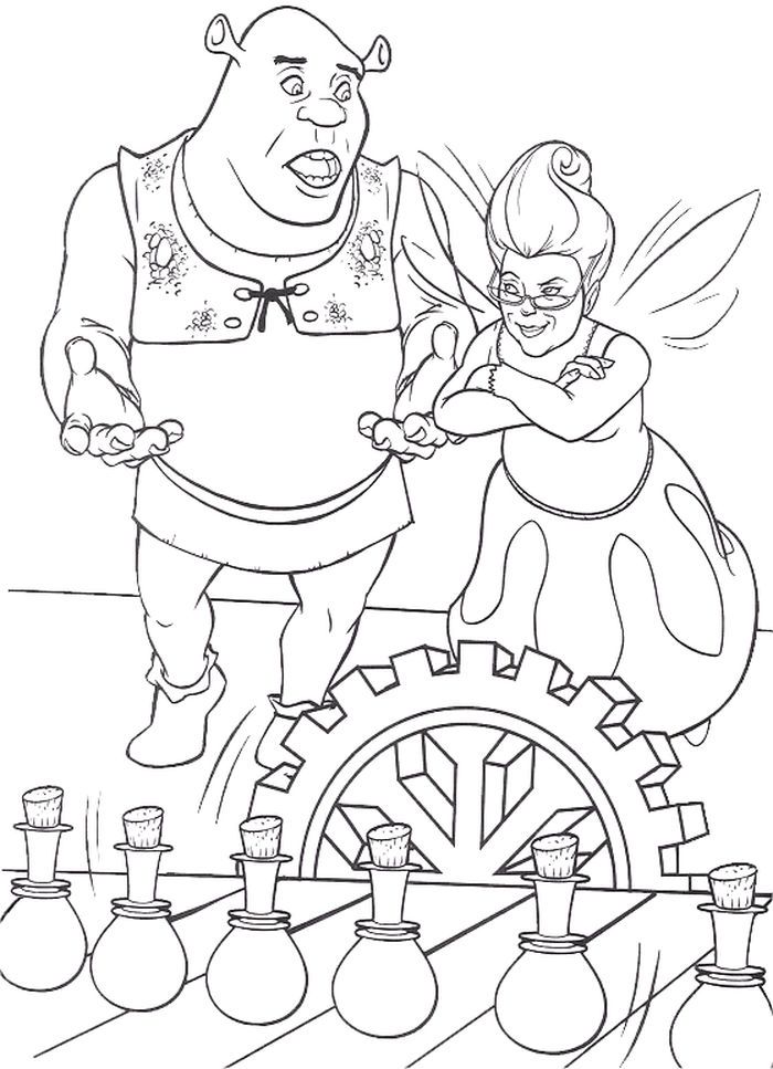 73+ Top Shrek Coloring Pages Printable