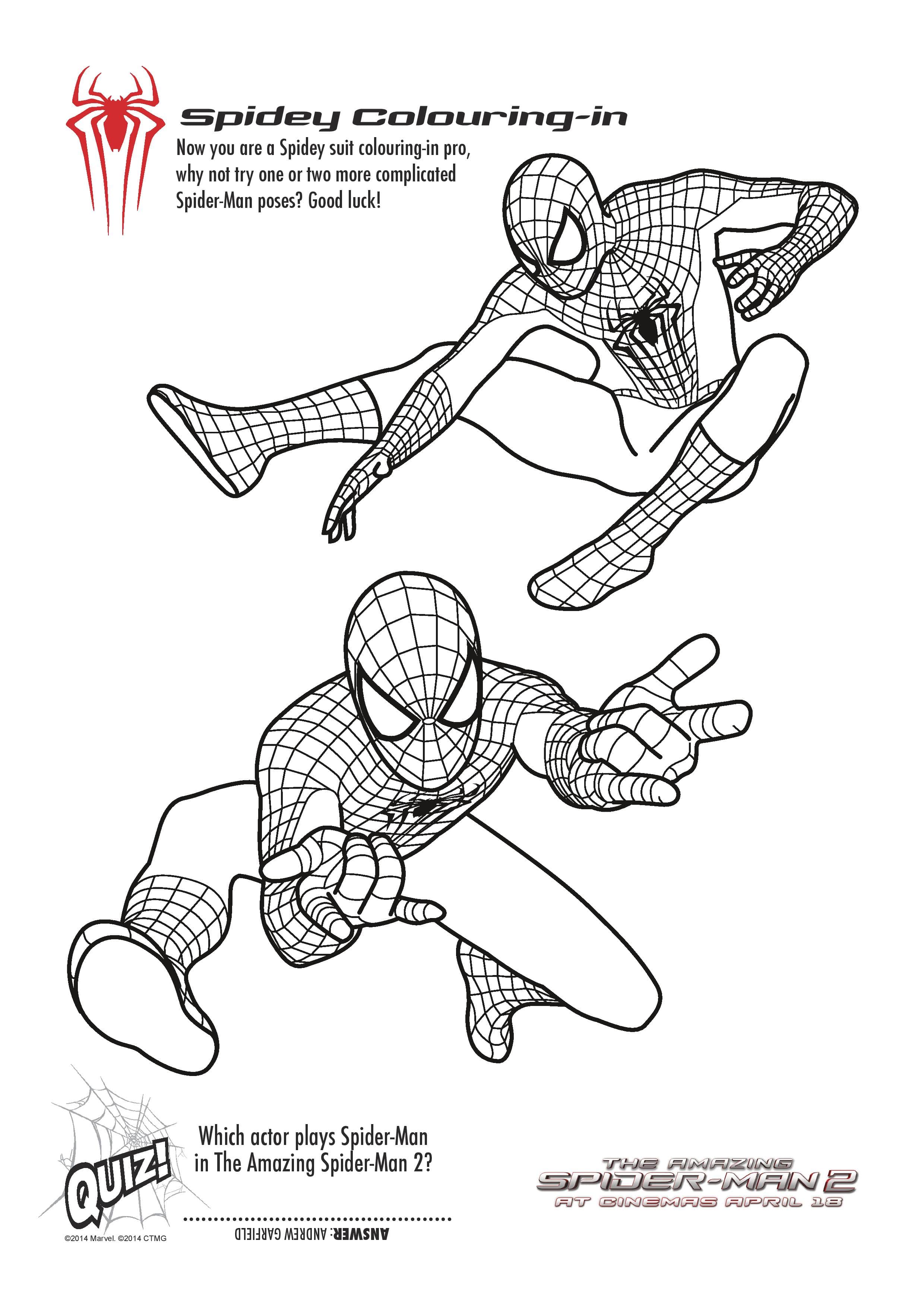 75+ Inspiring Spiderman Coloring Pages Printable