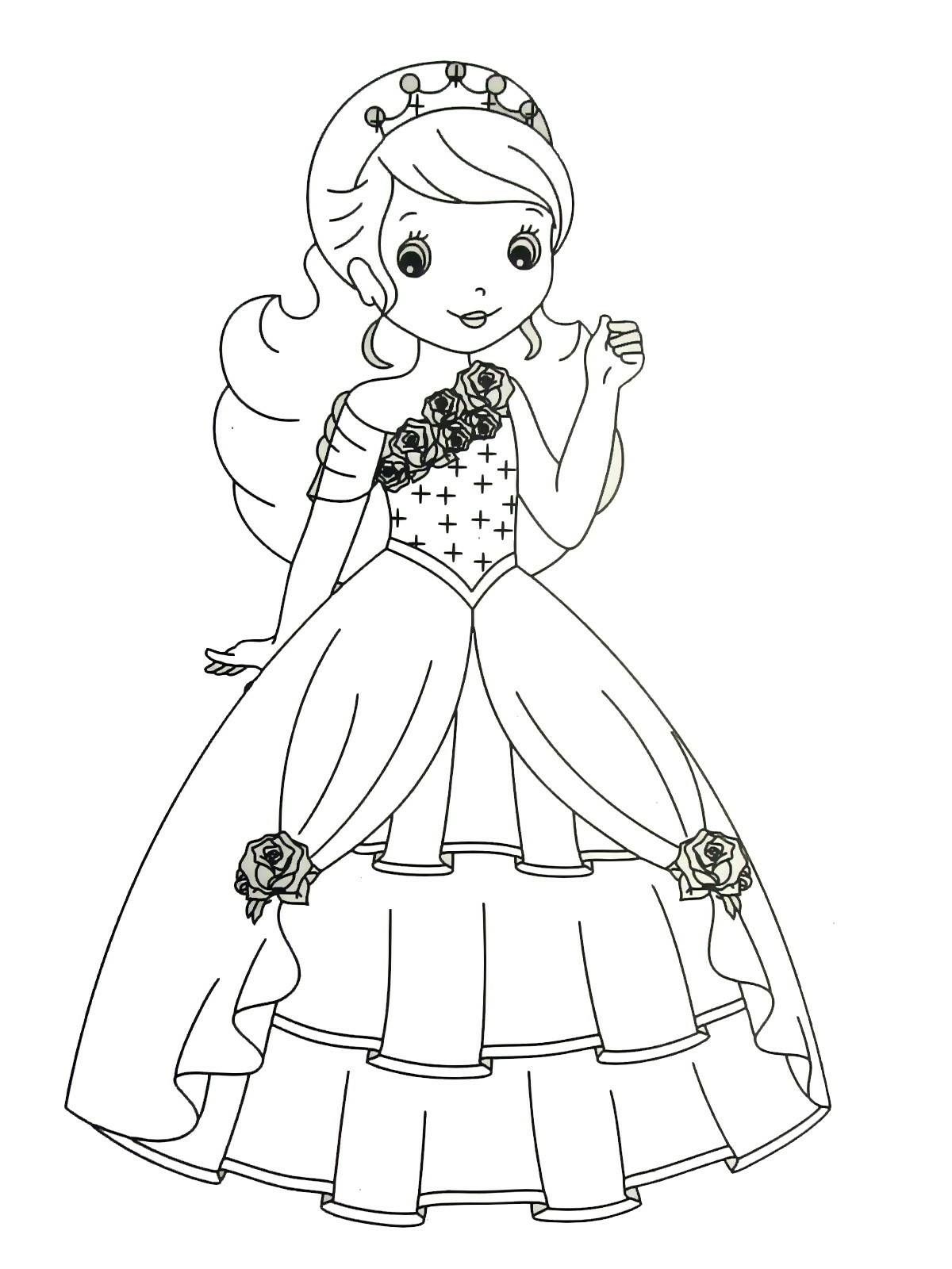 76+ Cheerful Princess Summer Coloring Pages Printable