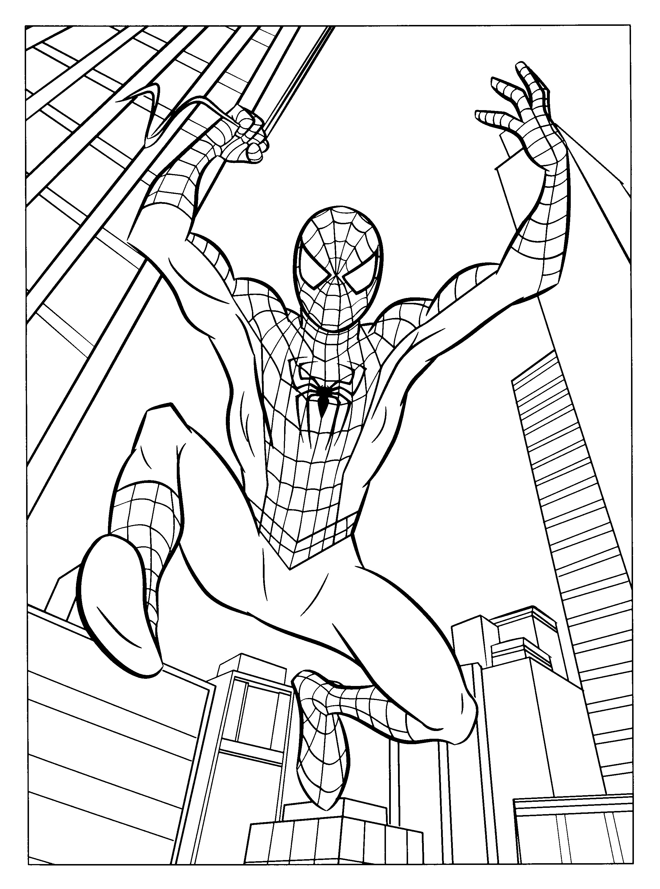 77+ Cheerful Spiderman Coloring Pages Printable