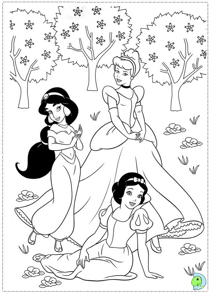 77+ Inspiring Princess Summer Coloring Pages Printable