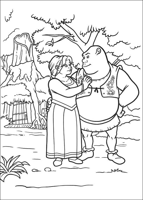 79+ Simple Shrek Coloring Pages Printable