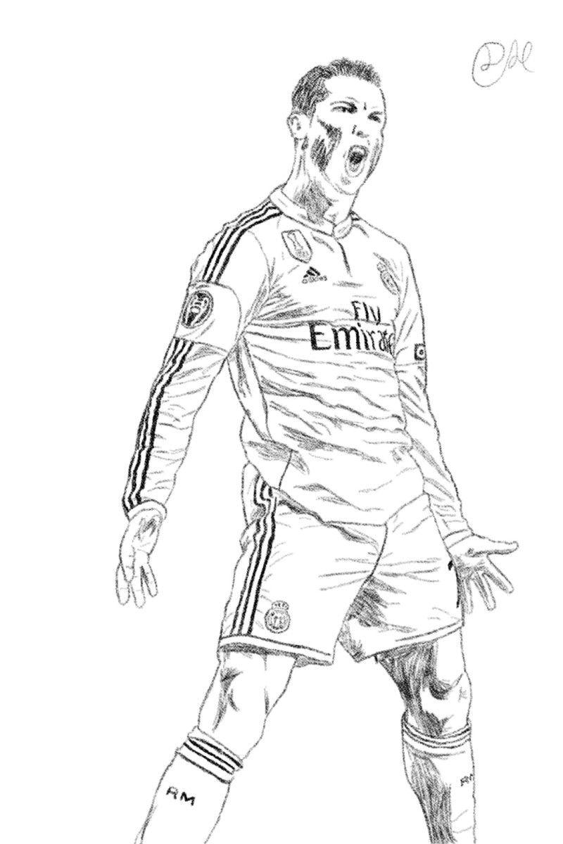 39+ Simple Ronaldo Coloring Pages Cute