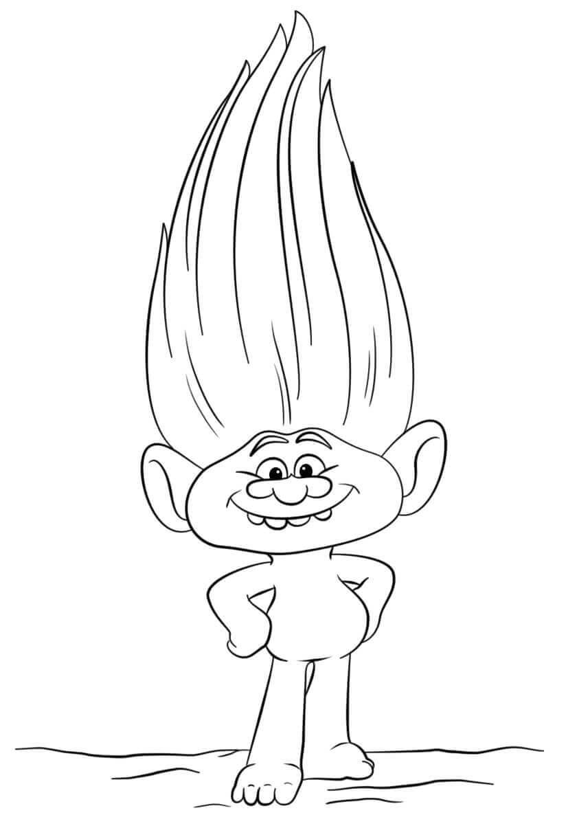 37+ Cheerful Trolls Coloring Pages Inspirational