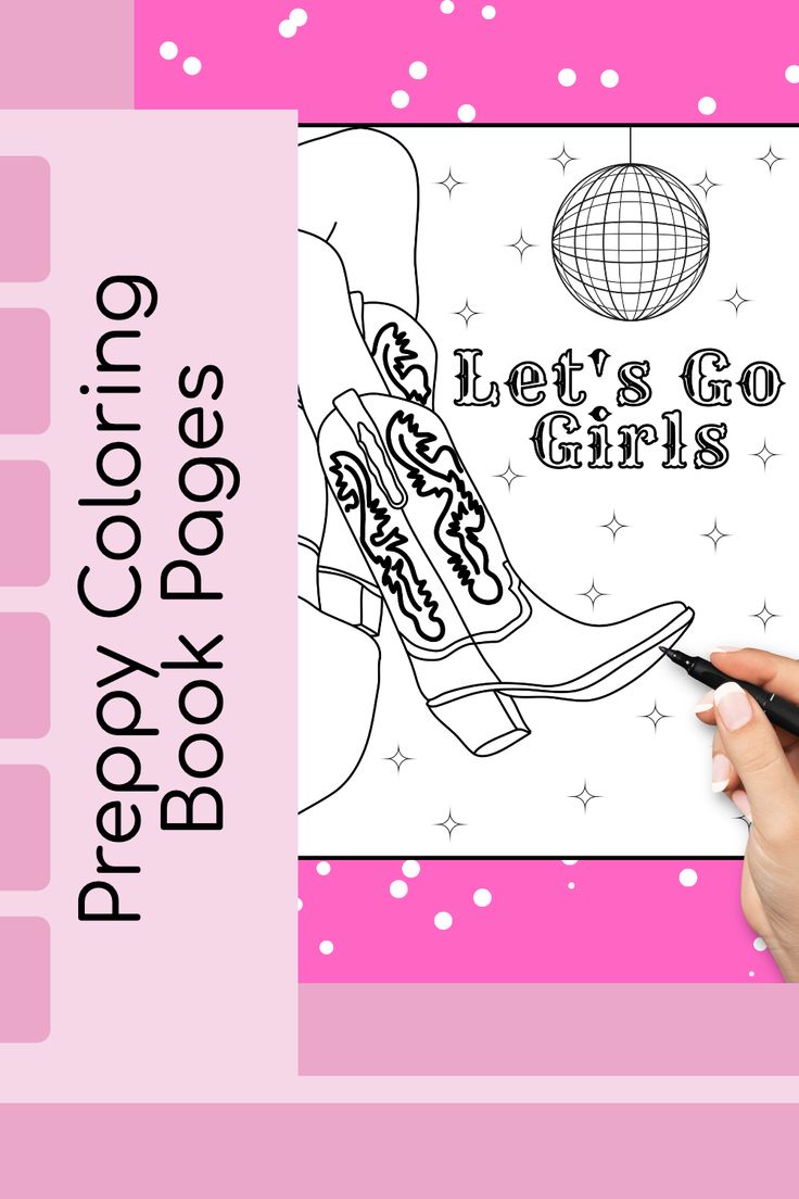 80+ Lovely Preppy Coloring Pages Printable