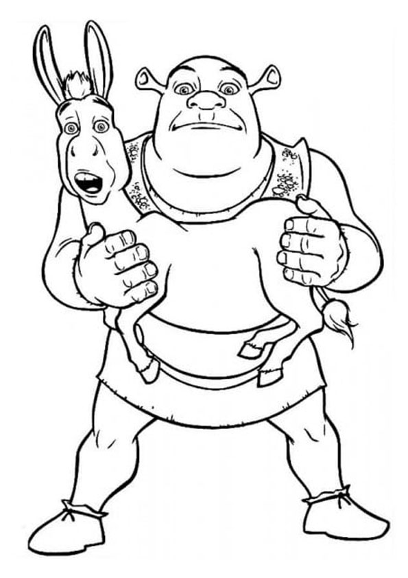 82+ Detailed Shrek Coloring Pages Printable