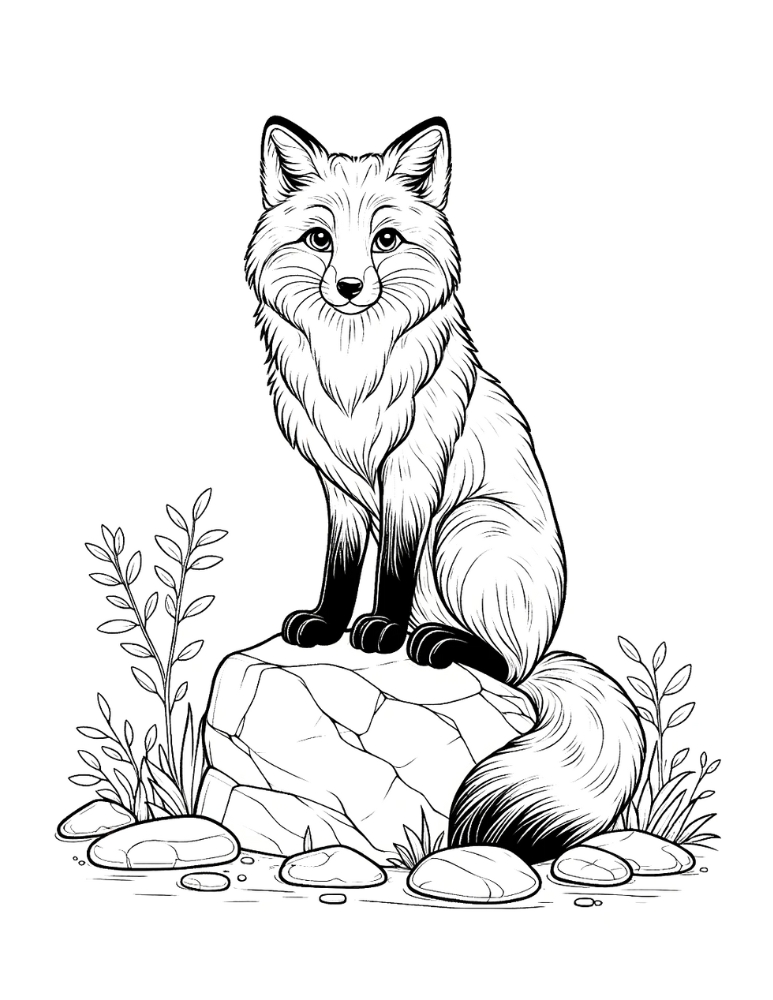 84+ Creative Fox Coloring Pages Printable