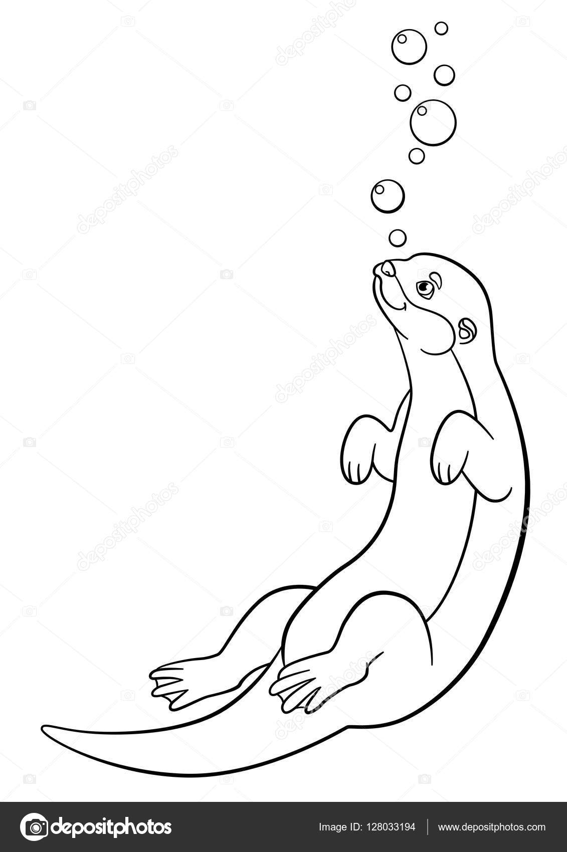 85+ Adorable Otter Coloring Pages Printable