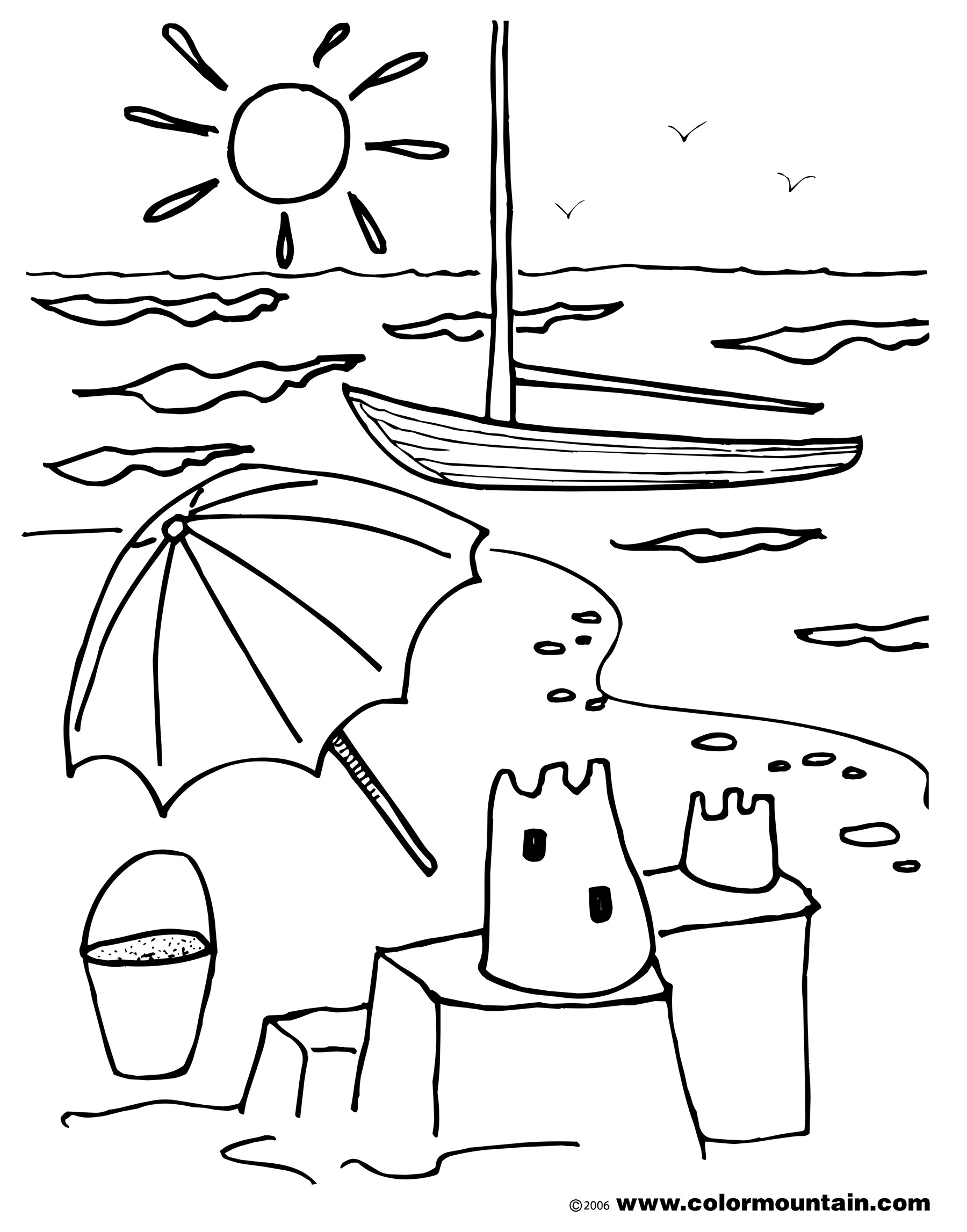 85+ Artistic Summer Coloring Pages Printable