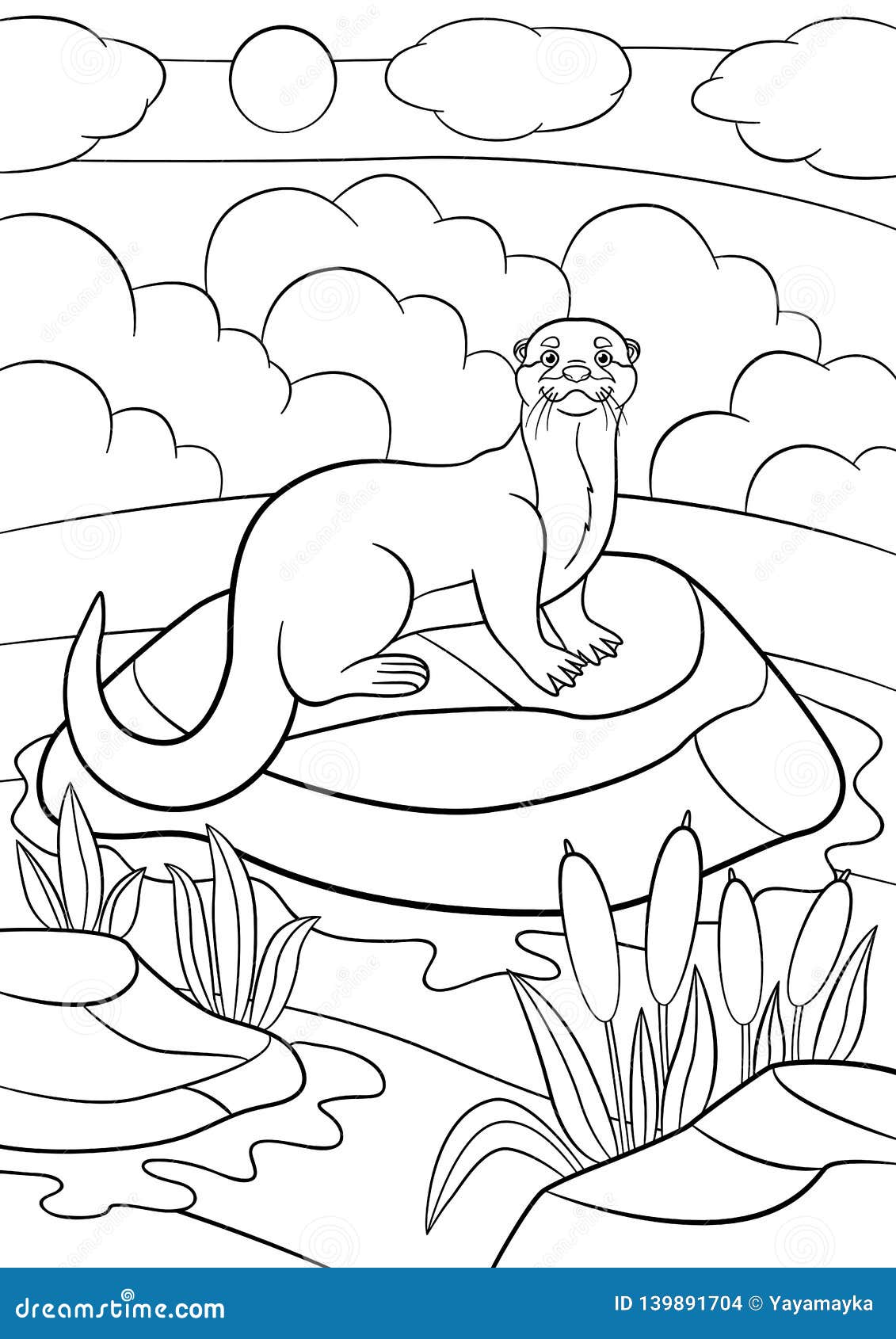 85+ Cheerful Otter Coloring Pages Printable