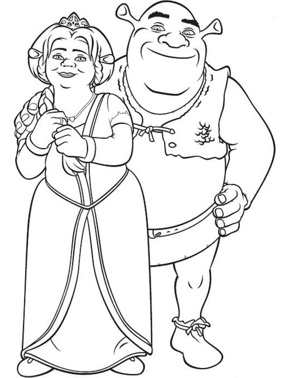 85+ Whimsical Shrek Coloring Pages Printable