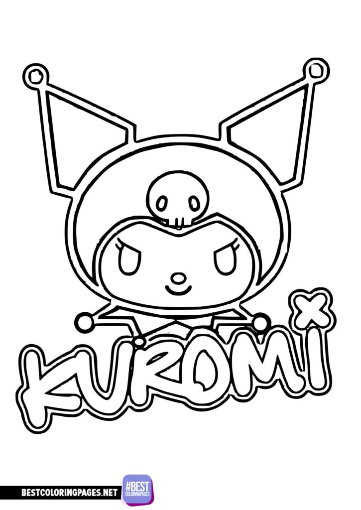 87+ Downloadable Kuromi Coloring Pages Printable