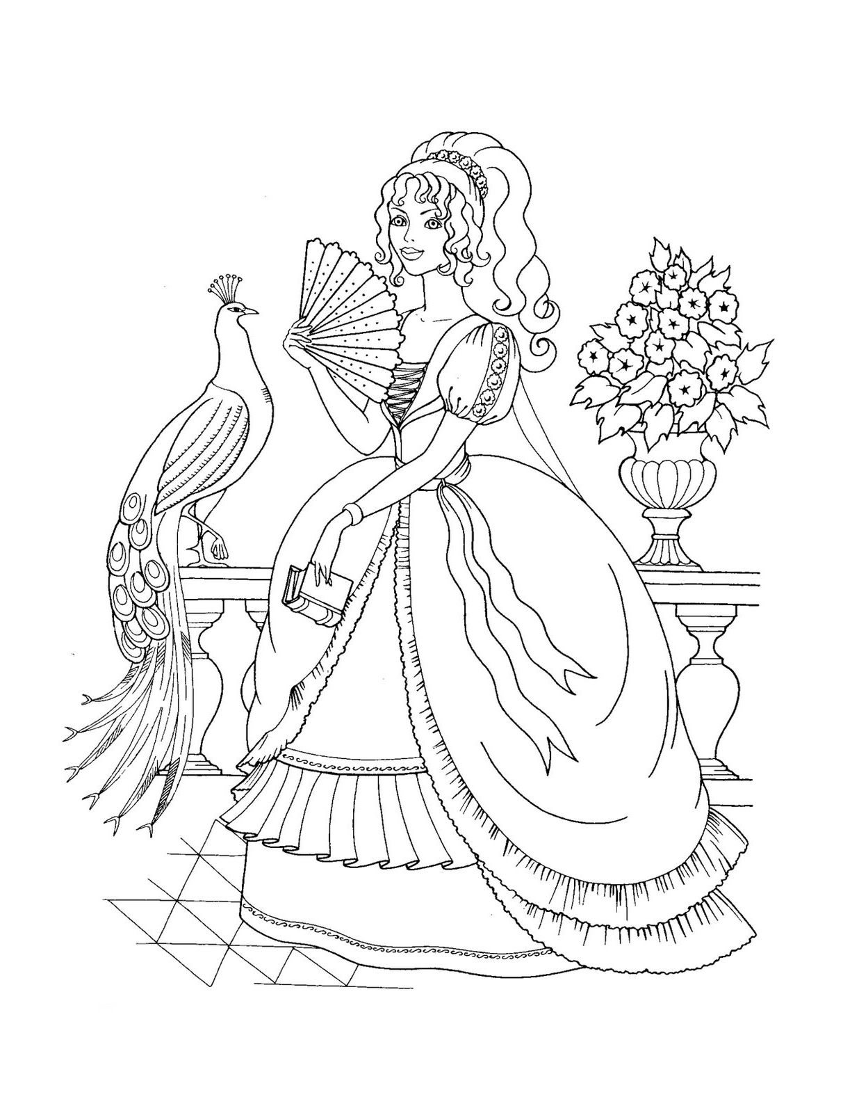 87+ Entertaining Princess Summer Coloring Pages Printable