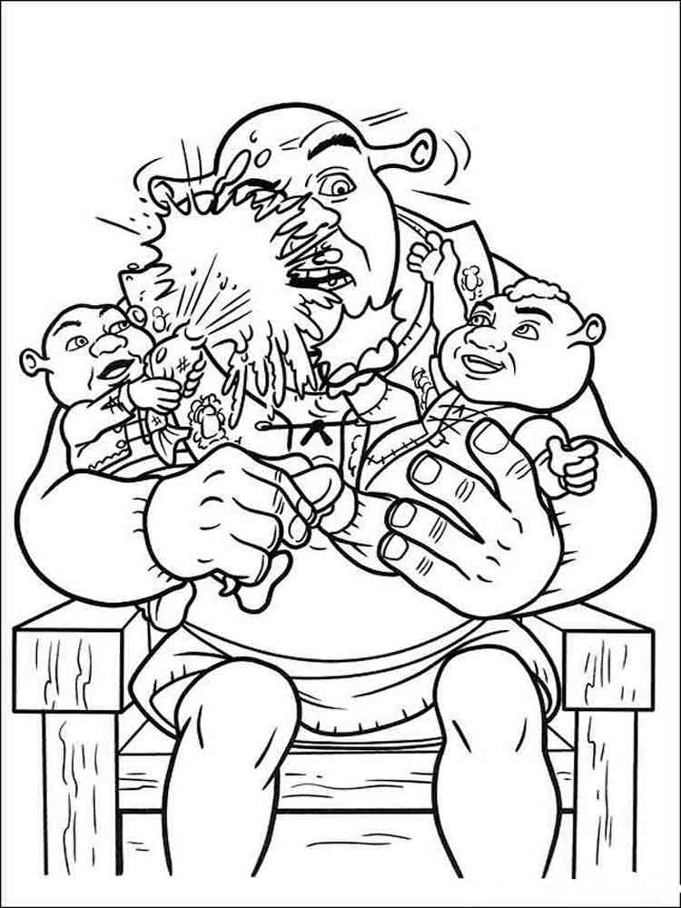 87+ New Shrek Coloring Pages Printable